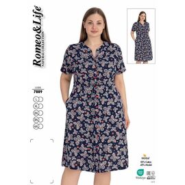 Фотография Халат женский 7889 black р.L-4XL "Cotpark" недорого оптом от прямого поставщика