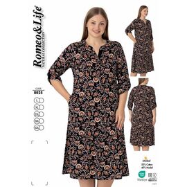 Фотография Халат женский 8025 brown р.L-4XL "Cotpark" недорого оптом от прямого поставщика