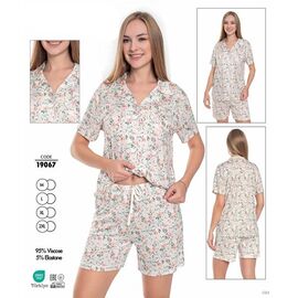 Піжама легка жіноча 19067 white р.M-2XL "Cotpark" недорого оптом від прямого постачальника