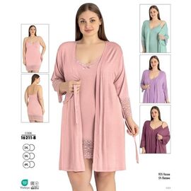 Комплект жіночий 16211B wine р.2XL-4XL "Cotpark" недорого оптом від прямого постачальника