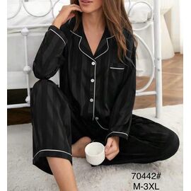 Піжама жіноча 70442 black р.M-3XL "Estima" недорого оптом від прямого постачальника