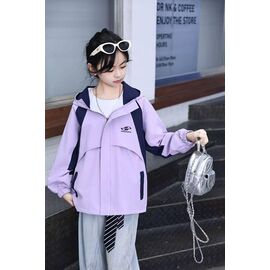 Фотография Куртка детская демисезонная на девочку 8127 purple р.8-12 "Flong" недорого оптом от прямого поставщика