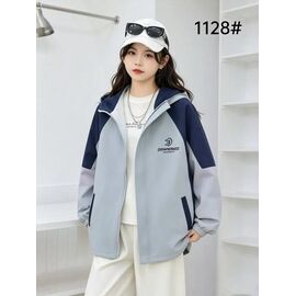 Фотография Куртка детская демисезонная на девочку 8128 l.blue р.8-12 "Flong" недорого оптом от прямого поставщика