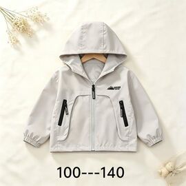 Фотография Куртка детская демисезонная на мальчика 882611 l.grey р.3-7 "Flong" недорого оптом от прямого поставщика