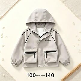 Фотография Куртка детская демисезонная на мальчика 882625 l.grey р.3-7 "Flong" недорого оптом от прямого поставщика