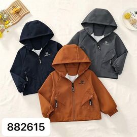 Фотография Куртка детская демисезонная на мальчика 882615 grey р.3-7 "Flong" недорого оптом от прямого поставщика