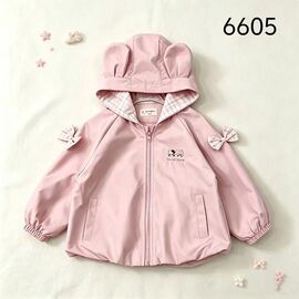 Фотография Куртка детская демисезонная на девочку 6605 pink р.3-7 "Flong" недорого оптом от прямого поставщика