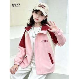 Фотография Куртка детская демисезонная на девочку 8122 pink р.7-11 "Flong" недорого оптом от прямого поставщика