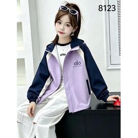 Фотография Куртка детская демисезонная на девочку 8123 lilac р.7-11 "Flong" недорого оптом от прямого поставщика