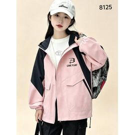 Фотография Куртка детская демисезонная на девочку 8125 pink р.8-12 "Flong" недорого оптом от прямого поставщика