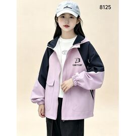 Фотография Куртка детская демисезонная на девочку 8125 lilac р.8-12 "Flong" недорого оптом от прямого поставщика