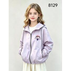 Фотография Куртка детская демисезонная на девочку 8129 lilac р.7-11 "Flong" недорого оптом от прямого поставщика