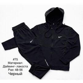 Костюм спортивний чоловічий 75 black р.48-56 "Shon" недорого оптом від прямого постачальника