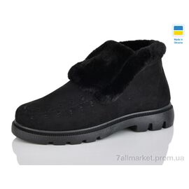 Фотография Ботинки женские стильные зима 205A чорний (8 пар р.37-41) "Lot Shoes" недорого оптом от прямого поставщика