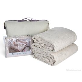 Постільна білизна  23312 Єврокомплект 2ковдри(літо.зима) 200x230beige (1 шт. р.сітка) "Obuvok" недорого оптом від прямого постачальника