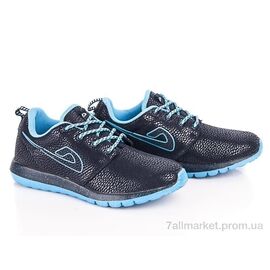 Фотография Кроссовки женские модные Весна/осень B3310-2 navy-sky-blue (8 пар р.36-41) "Veer-Demax" недорого оптом от прямого поставщика