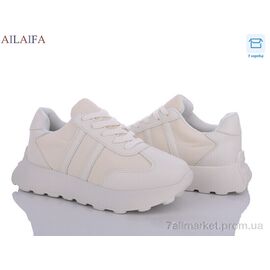 Фотография Кроссовки женские модные Весна/осень 2393 beige піна (6 пар р.36-41) "Ailaifa" недорого оптом от прямого поставщика