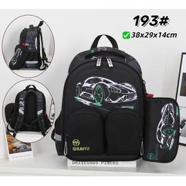 Портфель дитячий на хлопчика 193 black р.38-29-14 "Candy bags" недорого від прямого постачальника