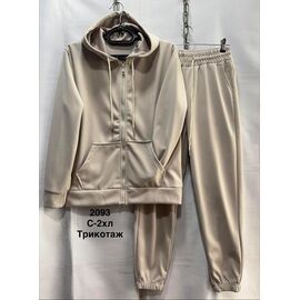 Костюм спортивний жіночий теплий 2093 l.beige р.44-52 "WELL" недорого оптом від прямого постачальника
