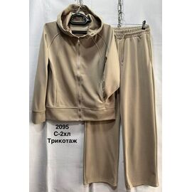 Костюм спортивний жіночий теплий 2095 beige р.44-52 "WELL" недорого оптом від прямого постачальника