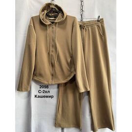 Костюм спортивний жіночий теплий 2098 d.beige р.44-52 "WELL" недорого оптом від прямого постачальника