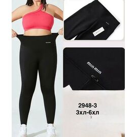 Лосини жіночі 2948-3 black р.3XL-6XL "WELL" недорого оптом від прямого постачальника