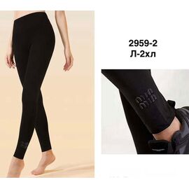 Лосини жіночі 2959-2 black р.L-2XL "WELL" недорого оптом від прямого постачальника