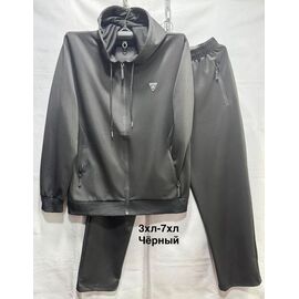 Фотография Костюм спортивный мужской 6651 black р.3XL-7XL "WELL" недорого оптом от прямого поставщика