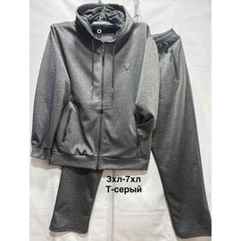 Фотография Костюм спортивный мужской 6651 grey р.3XL-7XL "WELL" недорого оптом от прямого поставщика