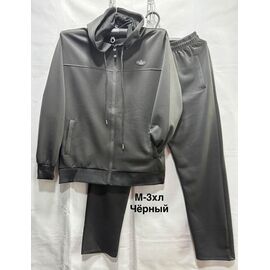 Фотография Костюм спортивный мужской 6653 black р.M-3XL "WELL" недорого оптом от прямого поставщика