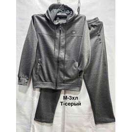 Фотография Костюм спортивный мужской 6653 d.grey р.M-3XL "WELL" недорого оптом от прямого поставщика