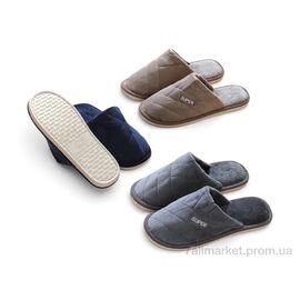 Тапки чоловічі домашні Весна/осінь E8 mix (12 пар р.40-45) "Rai shoes" недорого оптом від прямого постачальника