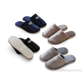 Тапки чоловічі домашні Весна/осінь E25 mix (12 пар р.42-47) "Rai shoes" недорого оптом від прямого постачальника
