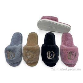 Тапки жіночі для будинку Зима WP5013 mix (12 пар р.36-41) "Rai shoes" недорого оптом від прямого постачальника
