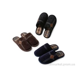 Тапки чоловічі домашні Весна/осінь D370 mix (12 пар р.41-46) "Rai shoes" недорого оптом від прямого постачальника
