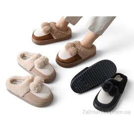 Тапки жіночі для будинку Зима MD9625 mix (12 пар р.36-41) "Rai shoes" недорого оптом від прямого постачальника