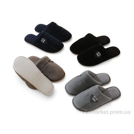 Тапки чоловічі домашні Весна/осінь D502 mix (12 пар р.41-46) "Rai shoes" недорого оптом від прямого постачальника