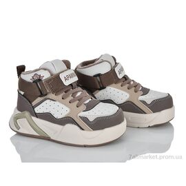 Кросівки дитячі модні Весна/осінь ABQ1982P-1 beige-coffee (6 пар р.26-31) "Clibee-ShoSho" недорого оптом від прямого постачальника