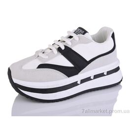Фотография Кроссовки женские модные Весна/осень YB050-1 (8 пар р.36-41) "Ok Shoes" недорого оптом от прямого поставщика