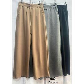 Штани спортивні жіночі 980 brown р.3XL-7XL "WELL" недорого оптом від прямого постачальника