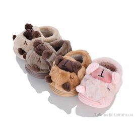 Фотография Тапки детские домашние зима S0145 mix (12 пар р.22-27) "Family" недорого оптом от прямого поставщика