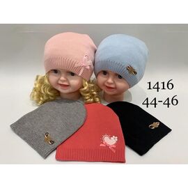 Фотография Шапка детская унисекс 1416 mix р.44-46 "Red Hat" недорого оптом от прямого поставщика