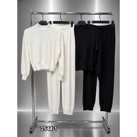 Фотография Костюм спортивный женский тёплый 2544-1 black р.42-48 "LOOK" недорого оптом от прямого поставщика