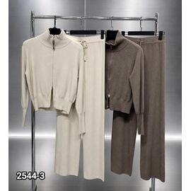 Фотография Костюм спортивный женский тёплый 2544-3 beige р.42-48 "LOOK" недорого оптом от прямого поставщика