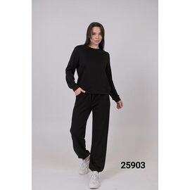 Фотография Костюм спортивный женский тёплый 25903 black р.42-48 "LOOK" недорого оптом от прямого поставщика