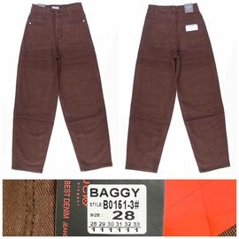 Джинси жіночі 0151-3 brown р.28-33 "Relucky" недорого оптом від прямого постачальника