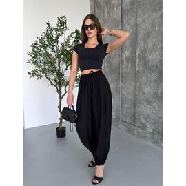 Фотография Штаны женские 1742 black р.42-48 "BONJOUR" недорого оптом от прямого поставщика
