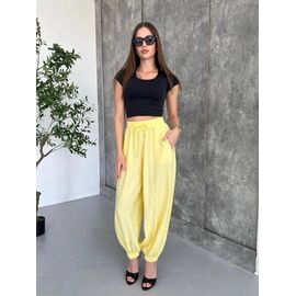 Фотография Штаны женские 1742 yellow р.42-48 "BONJOUR" недорого оптом от прямого поставщика