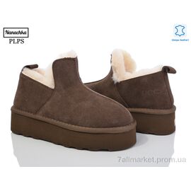 Уггі жіночі утеплені Зима 5804 brown (6 пар р.36-41) "PLPS-Nanachka" недорого оптом від прямого постачальника