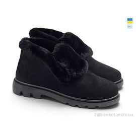 Фотография Ботинки женские стильные зима TJ205-1 чорний (8 пар р.37-41) "Rai shoes" недорого оптом от прямого поставщика